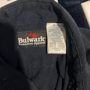 Bulwark fr medium shirt. Navy. Worn condition